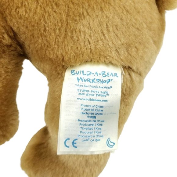 Build A Bear Dog Chocolate Lab Labrador Plush Puppy 2013 BABW 14" Stuffed Animal - Picture 8 of 10